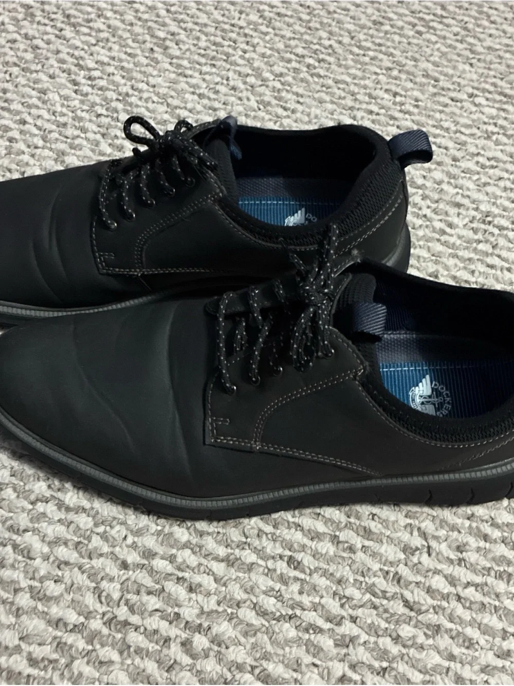 Dockers Men's Black Casual Lace-Up Shoessize 11.5 Supreme flex